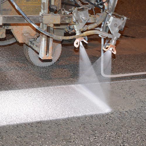 How to increase the spray thickness of 2-component MMA paint?
